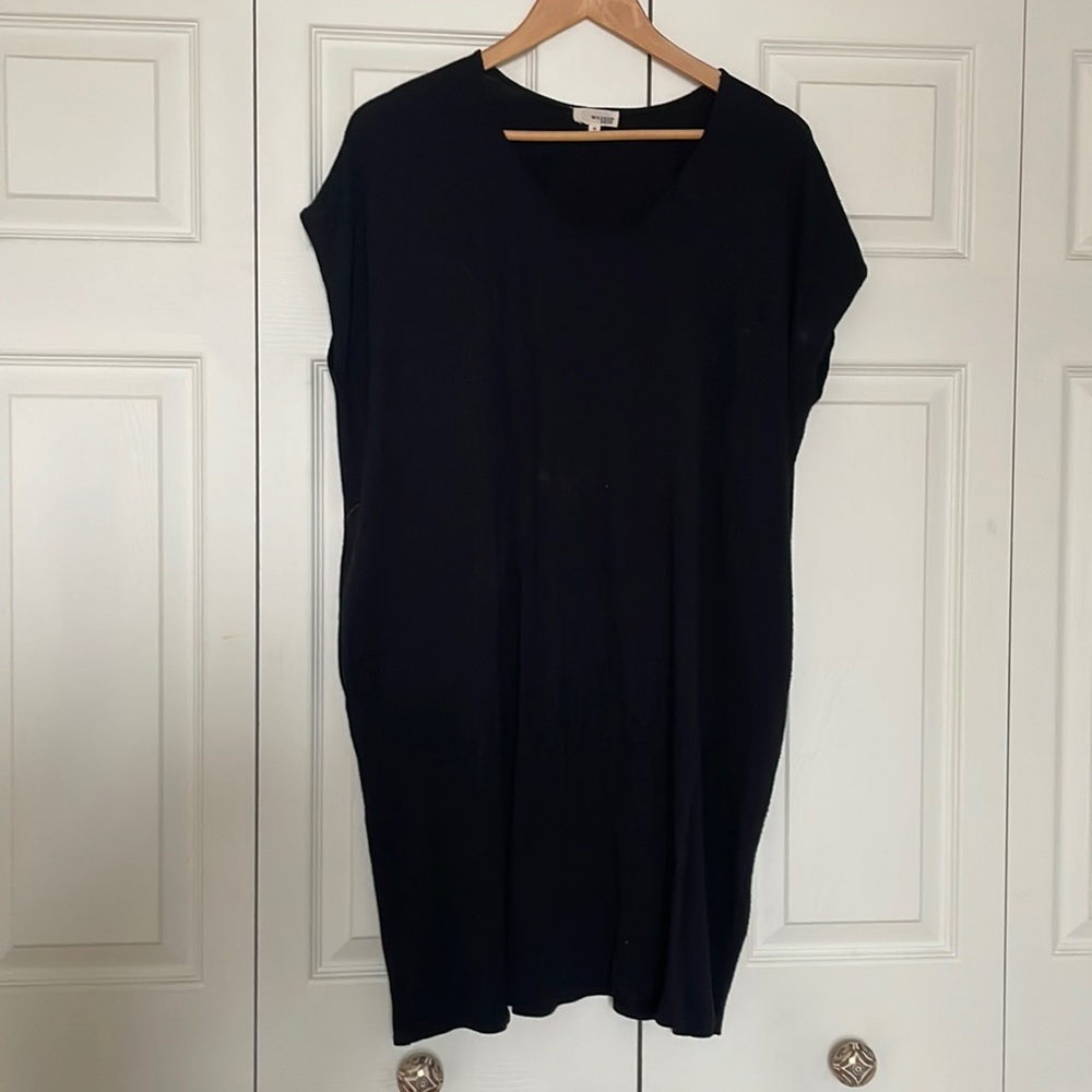 Wilfred black knit T-shirt dress
